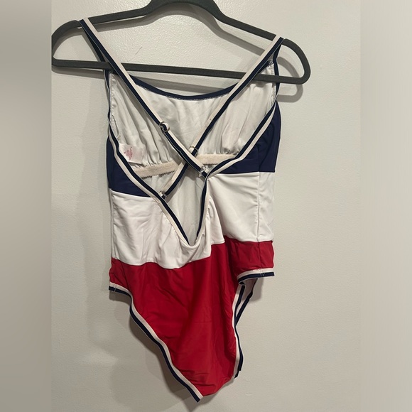 Red white & Blue Racerback swimsuit - Picture 3 of 3